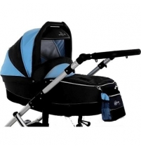 Коляска универсальная Bebetto Solaris 103/голубой-черный    