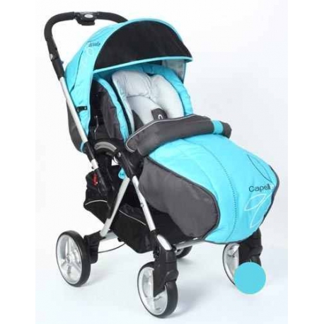 Детская коляска Capella S-709WF Сибирь аква+сер