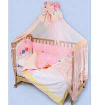 Комплект в кроватку 7 предметов Kids Komfort Disney (тамбурная вышивка)арт.101-2 