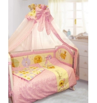 Комплект в кроватку 7 предметов Kids Comfort (бел. одеяло) арт.039-1