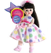 Кукла Madame Alexander Брюнетка с шариками, 20см 64491