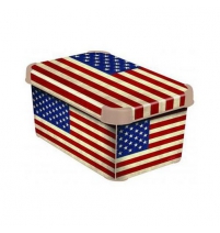 Коробка декоративная Deco's Stockholm USA flag 295*195*135 мм