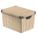 Коробка пластиковая декоративная Бамбук 395*295*250 мм арт.04711-D67-05