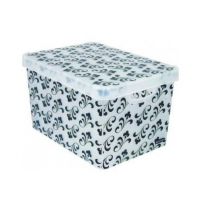 Коробка декоративная большая Stockholm Milky Dark Arabesque 395*295*250 мм
