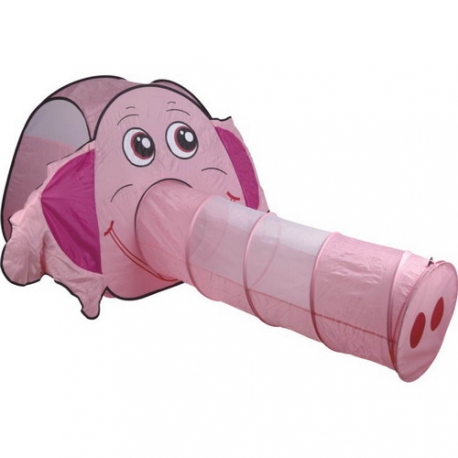 Игровой дом + тоннель Shaoxing Розовый слоненок    