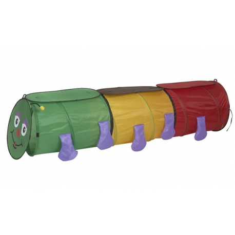 Игровой дом + тоннель Shaoxing Трехцветная гусеница    
