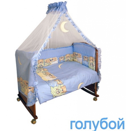 Комплект в кроватку 7 предметов Фортуна Лежебоки    