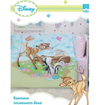 Комплект постельного белья в кроватку Монолит Бэмби и его друзья   