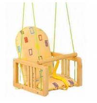 Качели деревянные подвесные Гном    