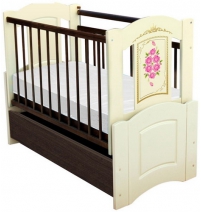 Кровать-трансформер МДФ Розы (поперечный маятник)    