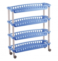 Этажерка узкая Джулия 4 полки арт.С12414