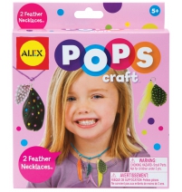 Набор для творчества POPS CRAFT "Ожерелья с цветными перышками", Арт.1295