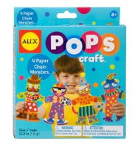 Набор для творчества Alex Pops Craft Гирлянда из 4-х бумажных монстров арт.1194 