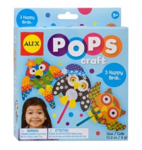 Набор для творчества Alex Pops Craft 3 веселые птички арт.1196     