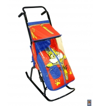 Санки-коляска Снегурочка 2-Р Бельчонок