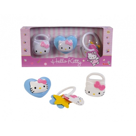 Набор из 3-х погремушек Hello Kitty, Арт. 4014856 Simba