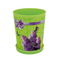 Горшок цветочный Сирень 1,2л с поддоном арт.М1876