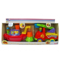 Пожарная лодочка+машинка Арт. 4013341 Simba 