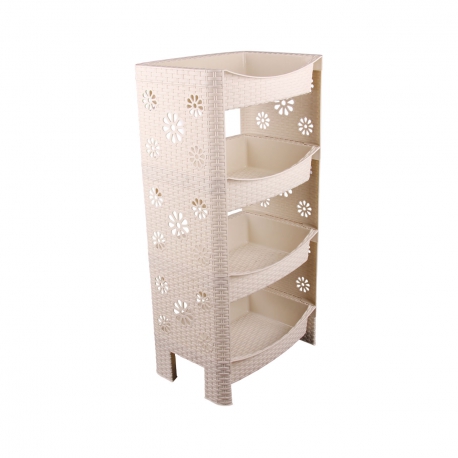 Этажерка "Плетёнка" №1 4 секции, Арт. М2519