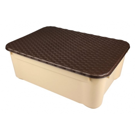 Ящик для игрушек с крышкой "Ротанг" 555*390*190 мм, Арт.С12844