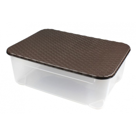 Ящик для игрушек с крышкой "Ротанг" 555*390*190 мм, Арт.С12813