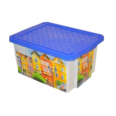 Ящик для игрушек"X-BOX" Город 12 л, Арт. ПЦ2583ГР-НК