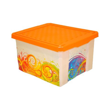 Ящик для игрушек "X-BOX" Брызги 17л, Арт. ПЦ2584БР-НК