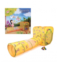 Игровая палатка с мячиками Ching-Ching Бабочки-квадрат арт.CBH-23