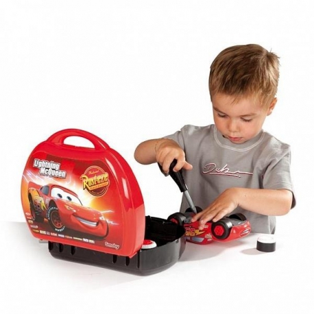 Конструктор Smoby Тачки 2 Молния Маккуин в чемоданчике Арт. №. 500180  