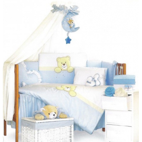 Комплект в кроватку 7 предметов Tuttolina Teddy Bear    