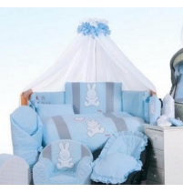 Комплект в кроватку 7 предметов Tuttolina Rabbit     