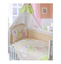 Комплект в кроватку 7 предметов Золотой Гусь Little Friend евро (140х70)