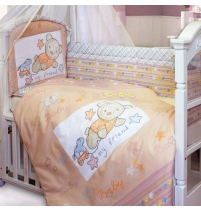 Комплект в кроватку 7 предметов Золотой Гусь Zoo Bear (140х70)