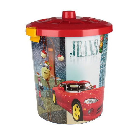 Контейнер для игрушек Гонки 40л, Арт. М2332