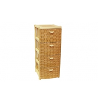 Комод пластиковый с 4 ящиками Альт Деко Ротанг, Арт. М 2805