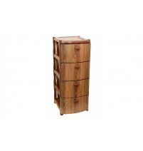 Комод пластиковый с 4 ящиками Альт Деко Дерево, Арт. М 2805