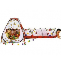 Игровой дом + тоннель с шариками (100 шт) Calida Конус арт. 628