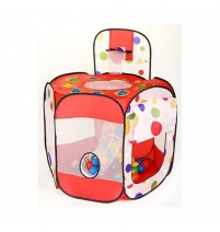 Игровой дом с шариками (100 шт) Calida Многоугольник + баскетбольное кольцо арт. 677