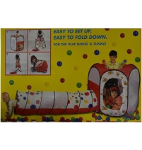 Игровой дом + туннель с шариками (100 шт) Calida Шестигранник арт. 632