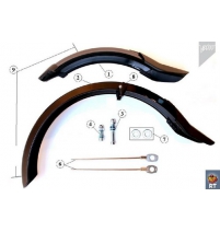 Пластиковые крылья-брызговики Yedoo на самокат с колесами 12"/16" Blat