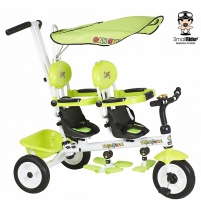 Велосипед для двойни Small Rider "Two kings"  с ручкой
