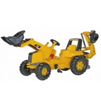 Педальный трактор Rolly Toys CAT Backhoe-Loader арт. 813001