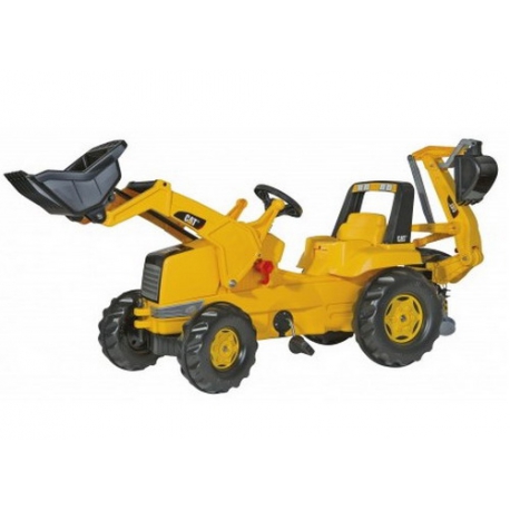 Педальный трактор Rolly Toys CAT Backhoe-Loader арт. 813001