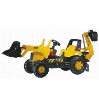 Педальный трактор Rolly Toys rollyJunior JCB Backhoe-Loader арт. 812004