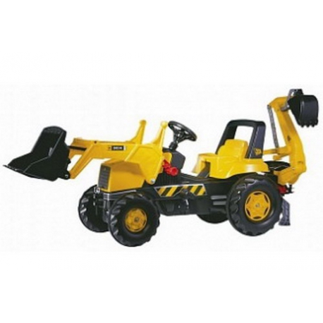 Педальный трактор Rolly Toys rollyJunior JCB Backhoe-Loader арт. 812004