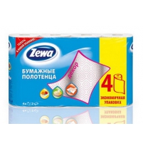 Кухонные полотенца Декор, 2 сл., 4 рул. Zewa Арт. 144100