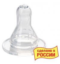  Соска силиконовая классическая, быстрый поток, 6+, 1 шт Курносики Арт. 12056