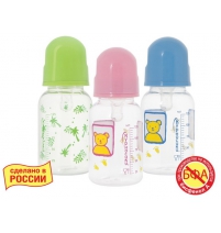  Бутылочка полипропиленовая с силиконовой соской, 240 мл Курносики Арт. 11101