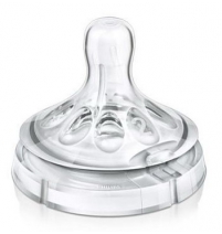 Соска силиконовая с медленным потоком (2 шт) Avent Natural Арт. 80520