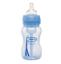 Бутылочка с широким горлышком 240 мл, синяя, полипропилен Dr. Brown Арт. WB814